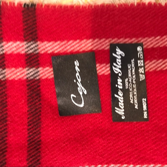 Cejon Grid Pattern/Plaid Woven Scarf - Picture 3 of 3
